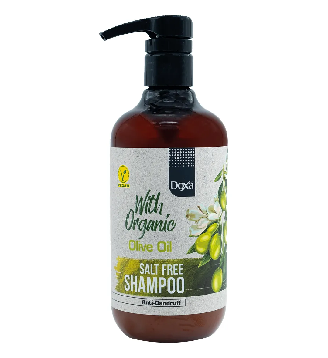 Doxa 500 Ml Salt Free Shampoo With Organic Olive Oil - Anti Dandruff