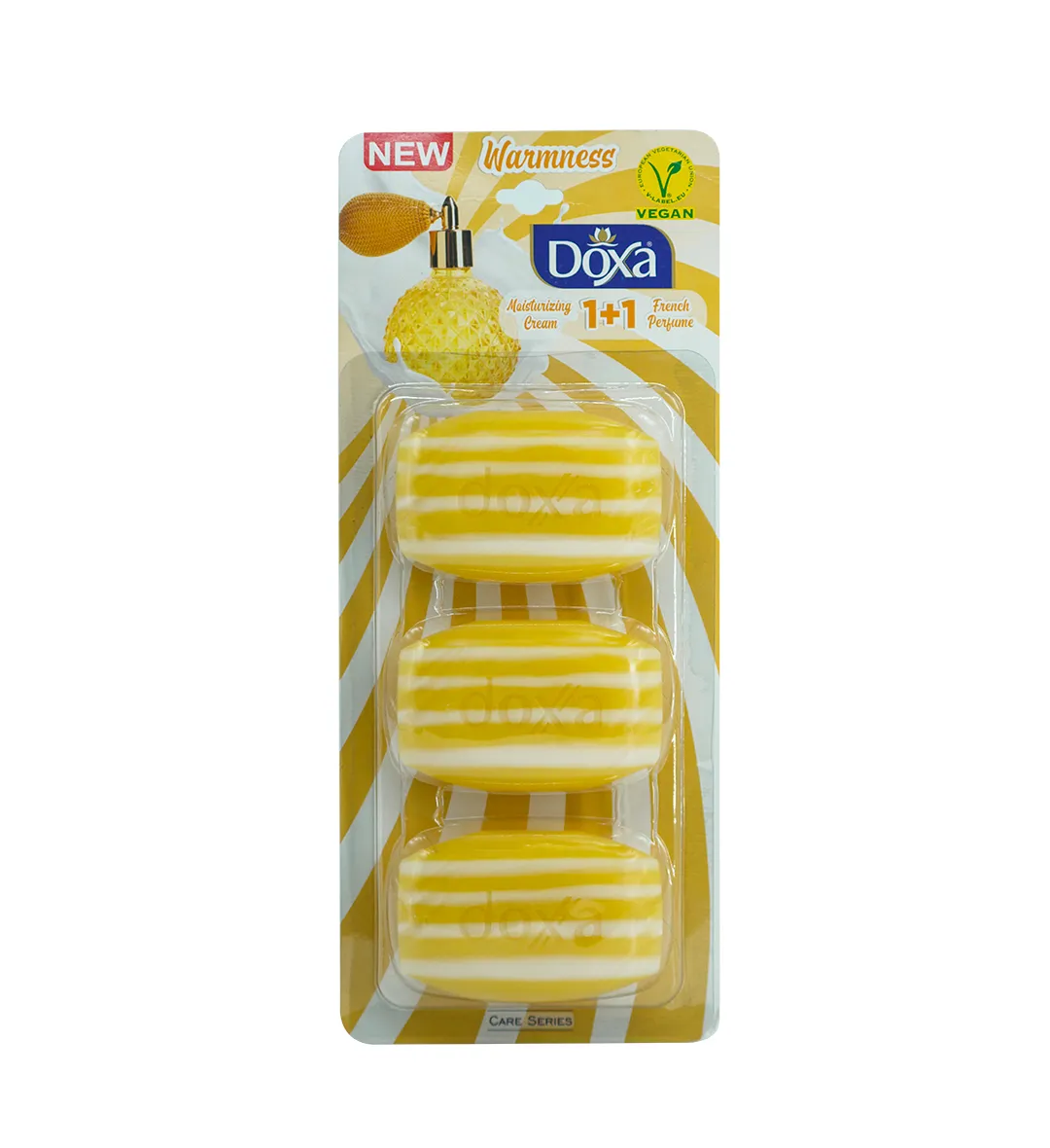 Doxa 90 Gr X 3 ( 1+1) Blister Beauty Soap With Moisturizing Cream Care Series Warmness