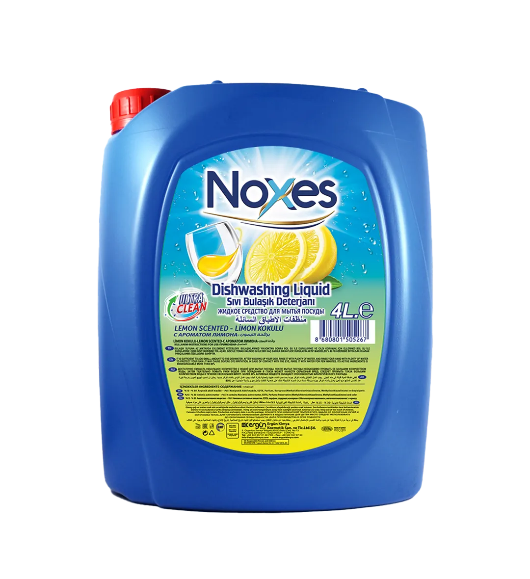 NOXES 4 LT LIQUID DISWASHING DETERGENT LEMON