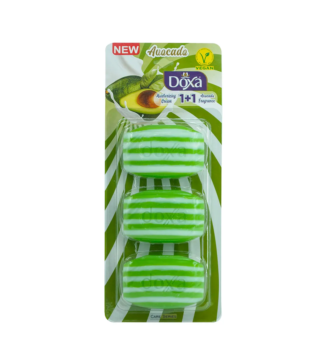 Doxa 90 Gr X 3 ( 1+1) Blister Beauty Soap With Moisturizing Cream Care Series Avocado