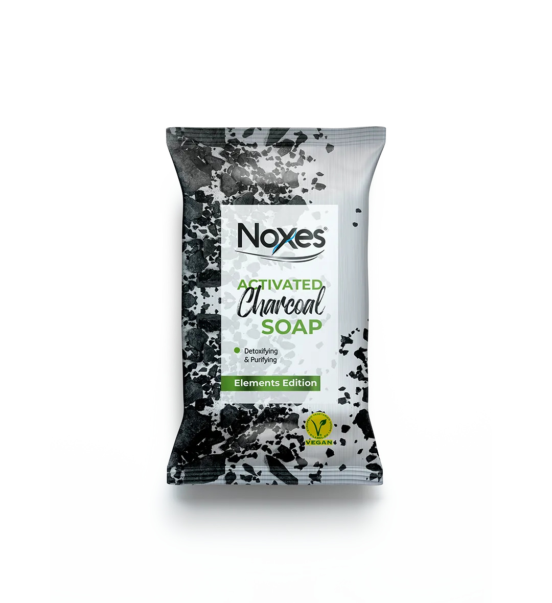 NOXES 100 GR FLOWPACK ELEMENTS EDITION ACTIVATED CHARCOAL SOAP